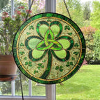 Trinity Knot Shamrock Stained Glass Gift Gifts La Vie Bien Trinity Knot Shamrock Stained Glass Gift