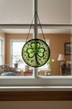 Trinity Knot Shamrock Stained Glass Gift Gifts La Vie Bien Trinity Knot Shamrock Stained Glass Gift