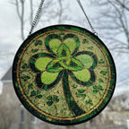 Trinity Knot Shamrock Stained Glass Gift Gifts La Vie Bien Trinity Knot Shamrock Stained Glass Gift