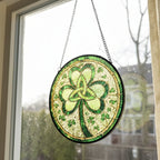 Trinity Knot Shamrock Stained Glass Gift Gifts La Vie Bien Trinity Knot Shamrock Stained Glass Gift