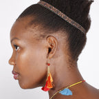 Trio of Tassels Earrings - Thailand Jewelry La Vie Bien Trio of Tassels Earrings - Thailand