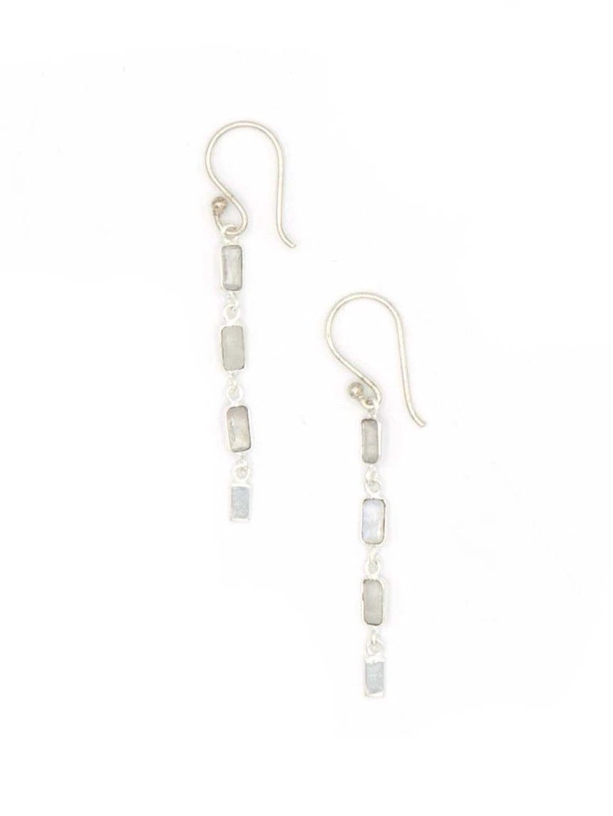 Triple Elegance Drop Earrings by Fair Anita