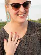 Triple Harvest Stone Ring by Fair Anita