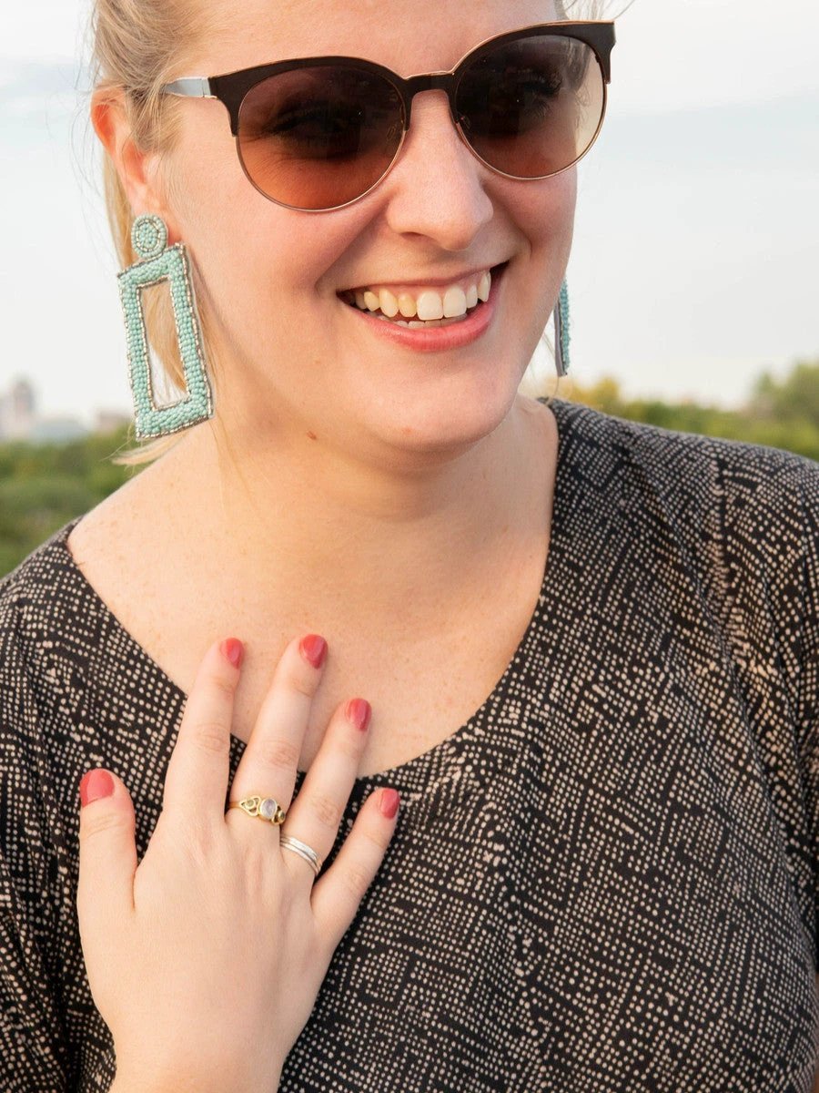 Triple Harvest Stone Ring by Fair Anita