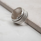 Triple Rope Sterling Spinning Ring Rings - Fine La Vie Bien Triple Rope Sterling Spinning Ring