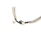 Triple Silver Beads Adjustable Anklet - Thailand Anklets La Vie Bien Triple Silver Beads Adjustable Anklet - Thailand