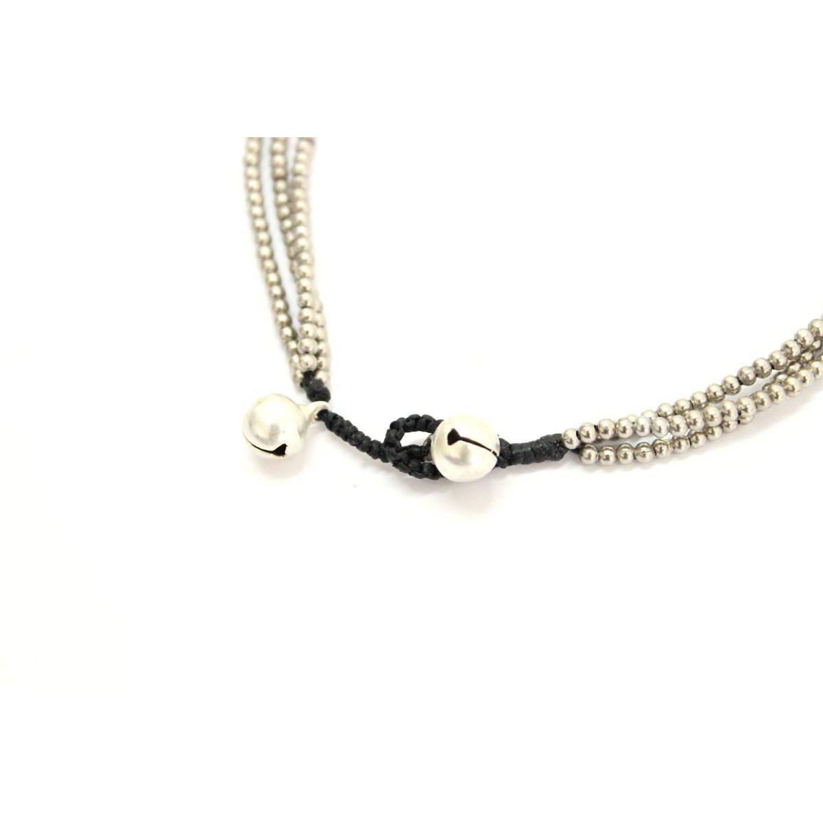 Triple Silver Beads Adjustable Anklet - Thailand Anklets La Vie Bien Triple Silver Beads Adjustable Anklet - Thailand
