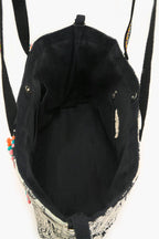 Tropical Leopard Embellished Tote Accessories La Vie Bien Tropical Leopard Embellished Tote