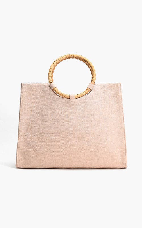 Tropical Pink Flamenco Embellished Tote – Artisanal Elegance Accessories La Vie Bien Tropical Pink Flamenco Embellished Tote – Artisanal Elegance