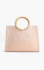 Tropical Pink Flamenco Embellished Tote – Artisanal Elegance Accessories La Vie Bien Tropical Pink Flamenco Embellished Tote – Artisanal Elegance