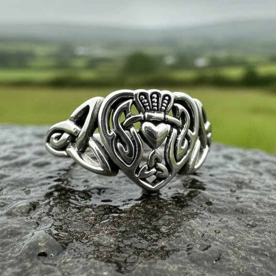 True Love Irish Claddagh Ring in Sterling Silver Ring La Vie Bien True Love Irish Claddagh Ring in Sterling Silver