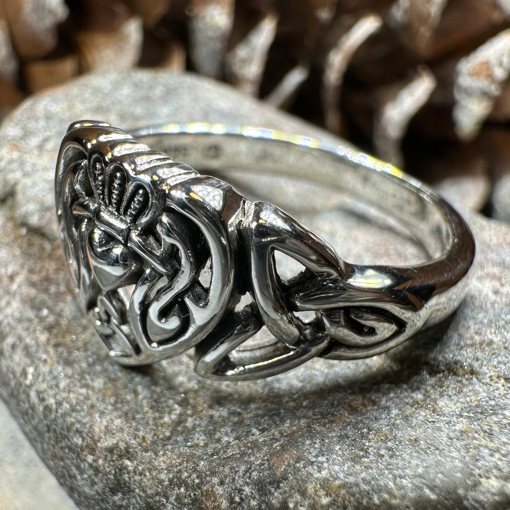 True Love Irish Claddagh Ring in Sterling Silver Ring La Vie Bien True Love Irish Claddagh Ring in Sterling Silver