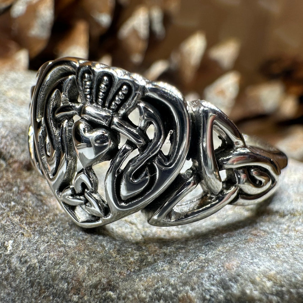 True Love Irish Claddagh Ring in Sterling Silver Ring La Vie Bien True Love Irish Claddagh Ring in Sterling Silver