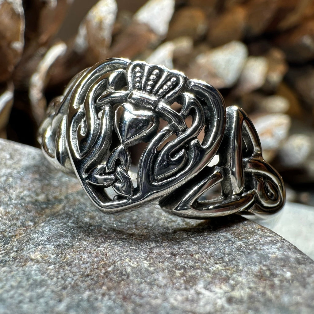 True Love Irish Claddagh Ring in Sterling Silver Ring La Vie Bien True Love Irish Claddagh Ring in Sterling Silver