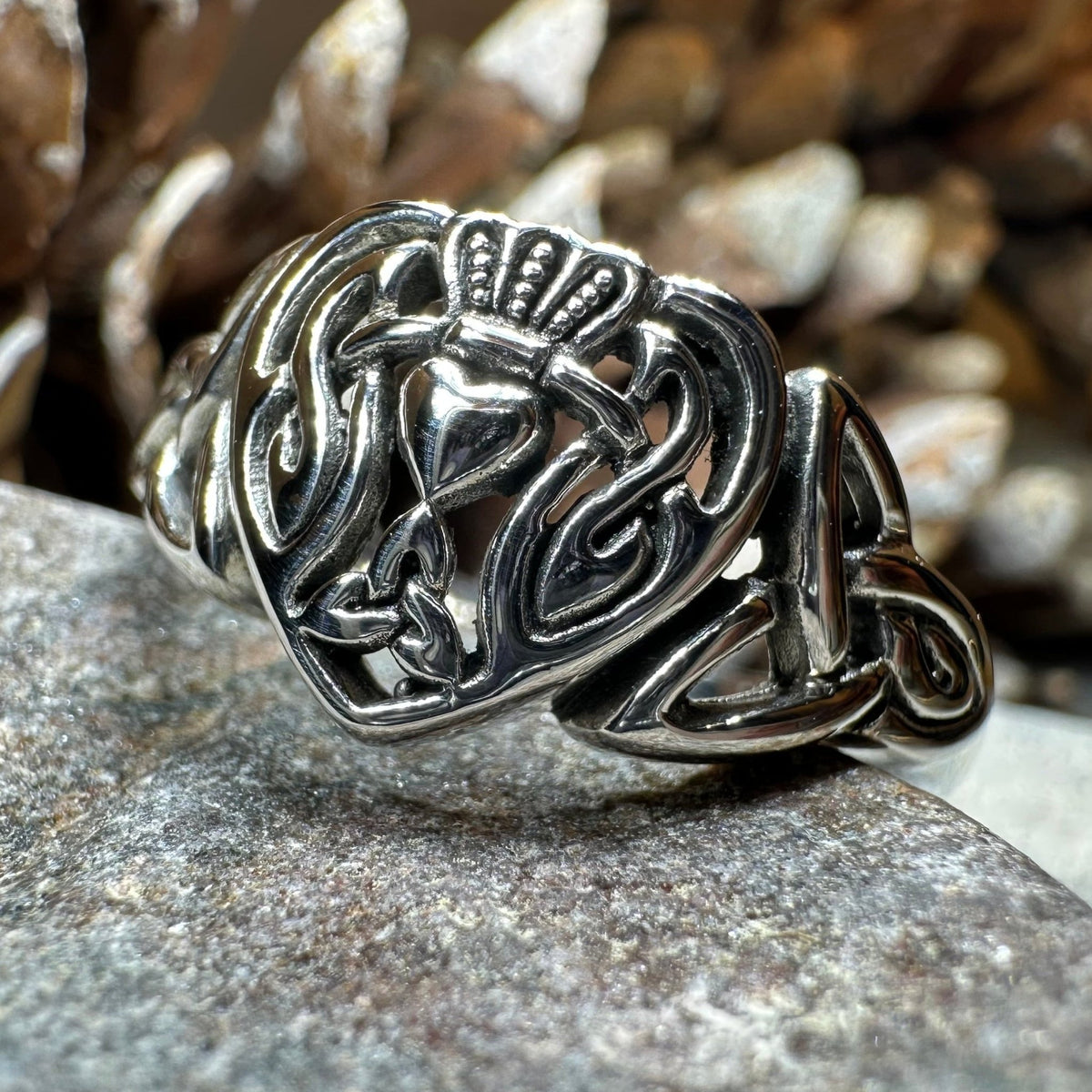 True Love Irish Claddagh Ring in Sterling Silver Ring La Vie Bien True Love Irish Claddagh Ring in Sterling Silver