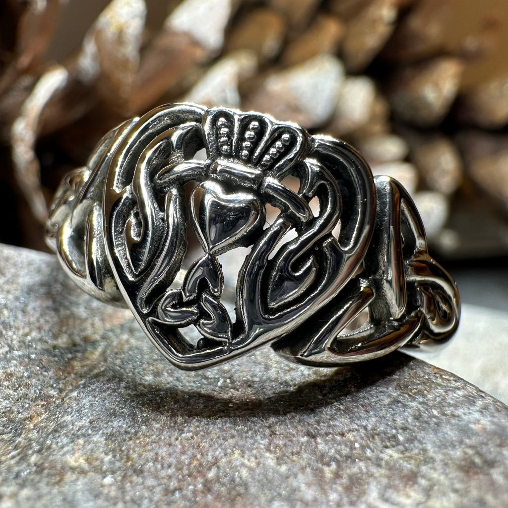True Love Irish Claddagh Ring in Sterling Silver Ring La Vie Bien True Love Irish Claddagh Ring in Sterling Silver