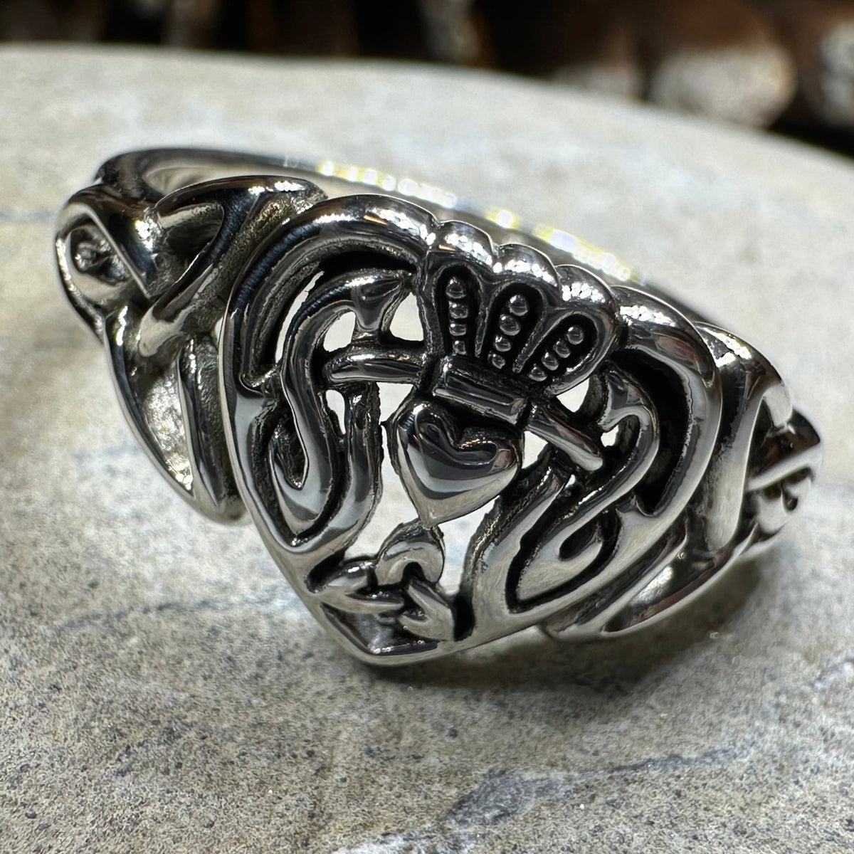 True Love Irish Claddagh Ring in Sterling Silver Ring La Vie Bien True Love Irish Claddagh Ring in Sterling Silver