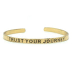 Trust Your Journey Quote Cuff by Fair Anita
