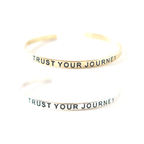 Trust Your Journey Quote Cuff by Fair Anita