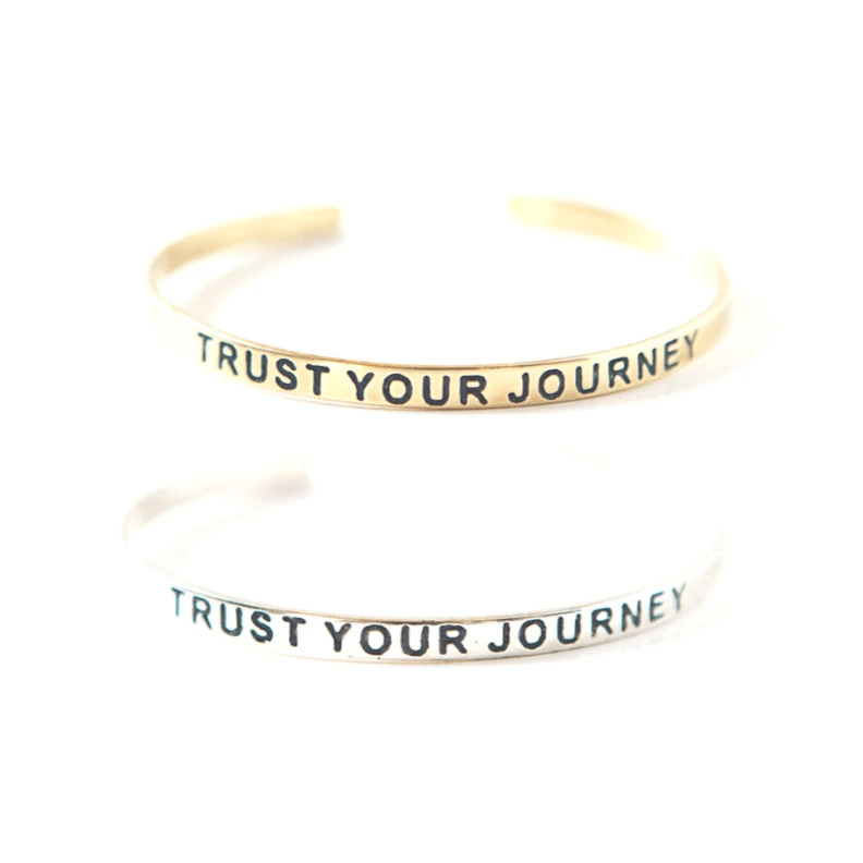 Trust Your Journey Quote Cuff by Fair Anita