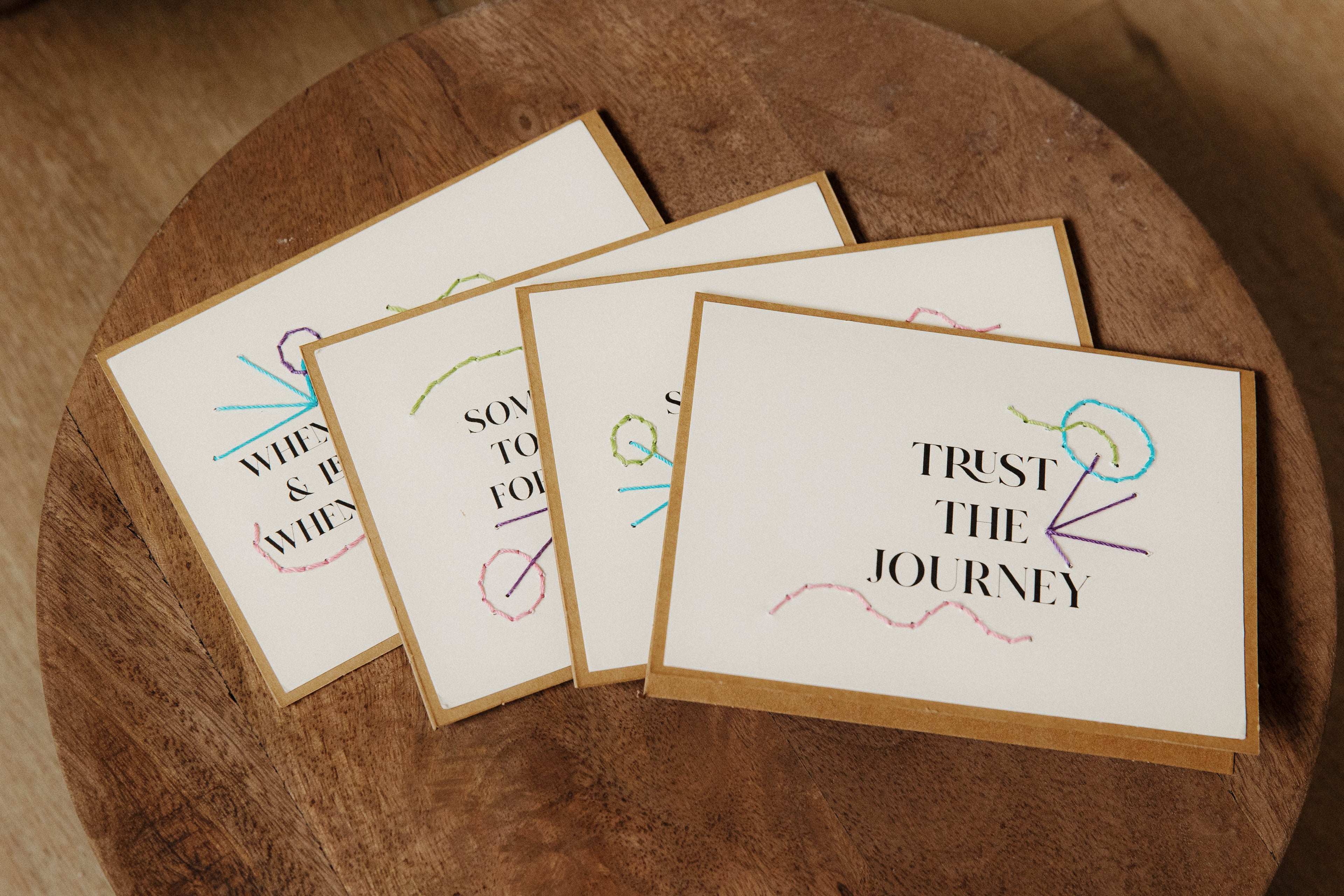 Trust the Journey Greeting Cards