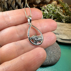 Little Hamish Highland Cow Necklace in Sterling Silver