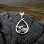 Little Hamish Highland Cow Necklace in Sterling Silver