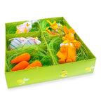 Set of 9 Easter Nest Figurine Accents - Spring Table Display 4 Inches