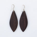 Tuareg Silver and Ebony Drop Earrings Earrings - Fashion La Vie Bien Tuareg Silver and Ebony Drop Earrings