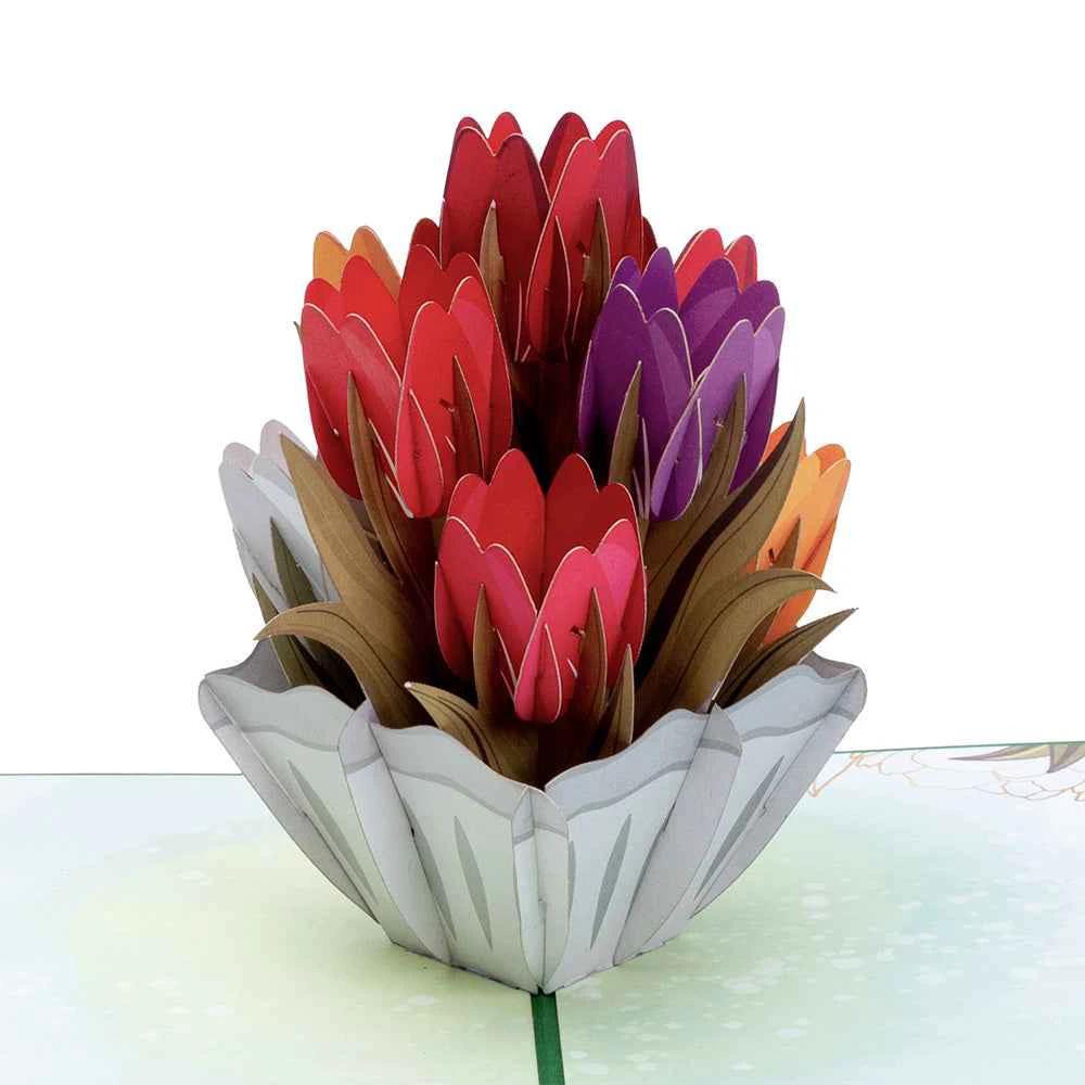 Tulips pop-up card by Paper Love