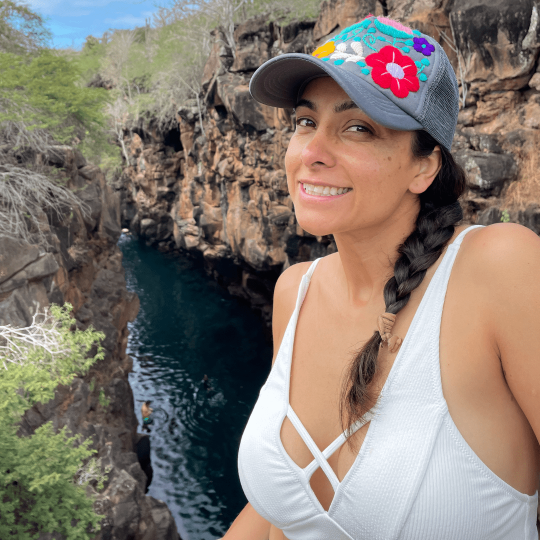 Tulum Hand Embroidered Trucker Flower Hat - Mexico Apparel La Vie Bien Tulum Hand Embroidered Trucker Flower Hat - Mexico