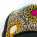 Tulum Hand Embroidered Trucker Flower Hat - Mexico Apparel La Vie Bien Tulum Hand Embroidered Trucker Flower Hat - Mexico