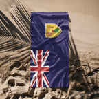 Turks & Caicos Flag Beach Towel Beach Towel (Generic Brand) La Vie Bien Turks & Caicos Flag Beach Towel