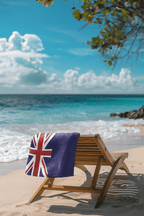 Turks & Caicos Flag Beach Towel Beach Towel (Generic Brand) La Vie Bien Turks & Caicos Flag Beach Towel