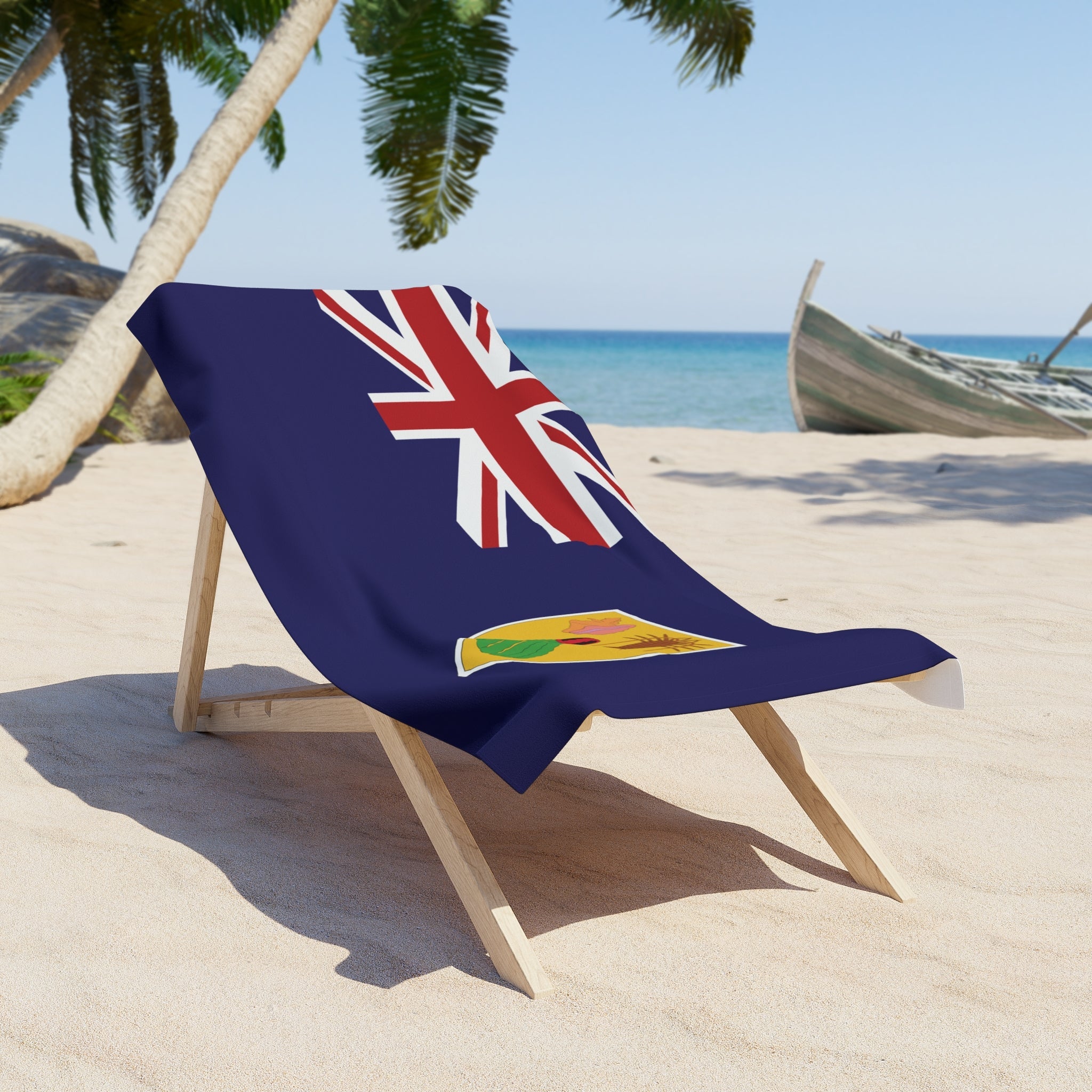 Turks & Caicos Flag Beach Towel Beach Towel (Generic Brand) La Vie Bien Turks & Caicos Flag Beach Towel
