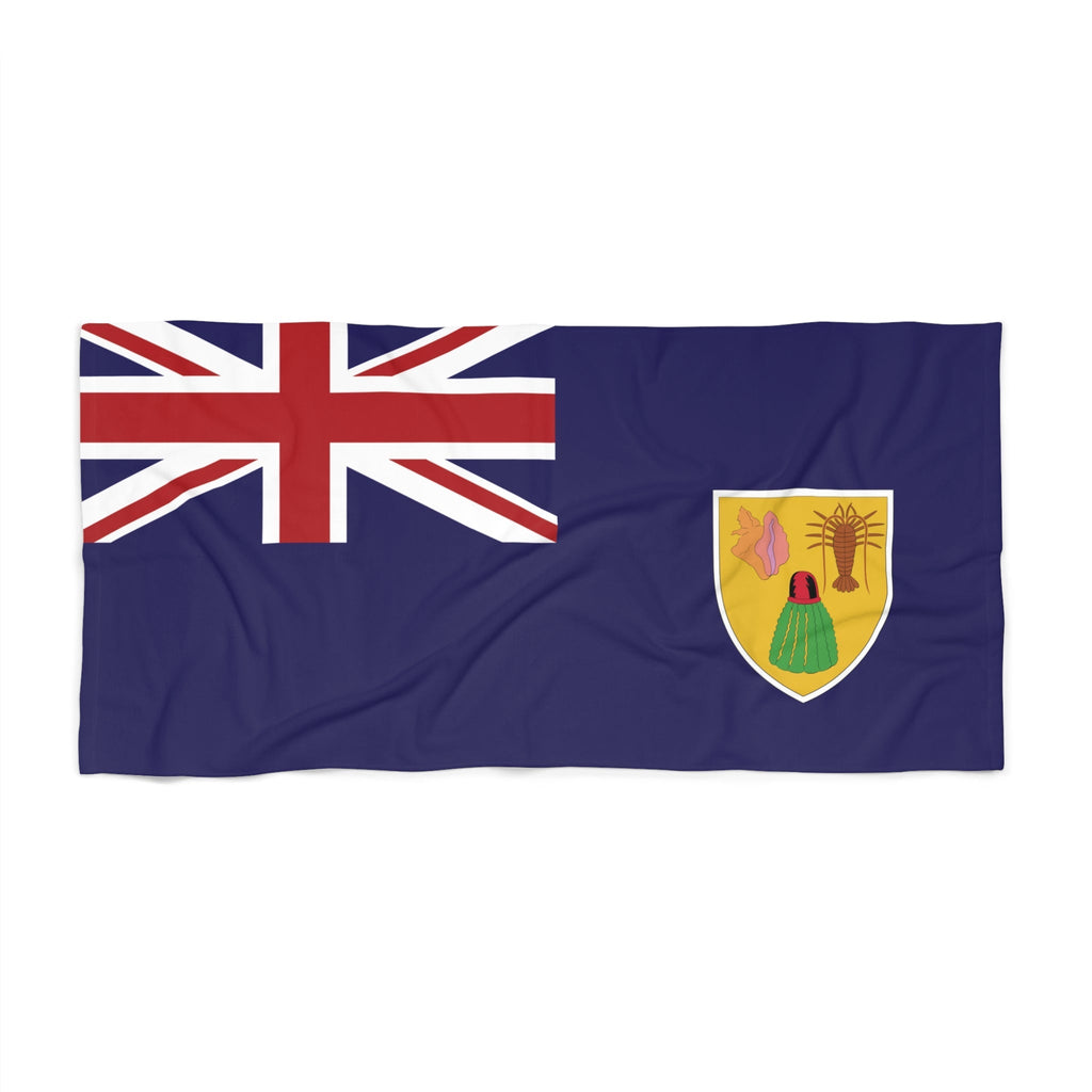 Turks & Caicos Flag Beach Towel Beach Towel (Generic Brand) La Vie Bien Turks & Caicos Flag Beach Towel