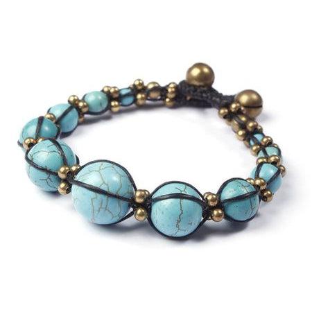 Turquoise Dreams Stone Boho Bracelet - Thailand Bracelets La Vie Bien Turquoise Dreams Stone Boho Bracelet - Thailand