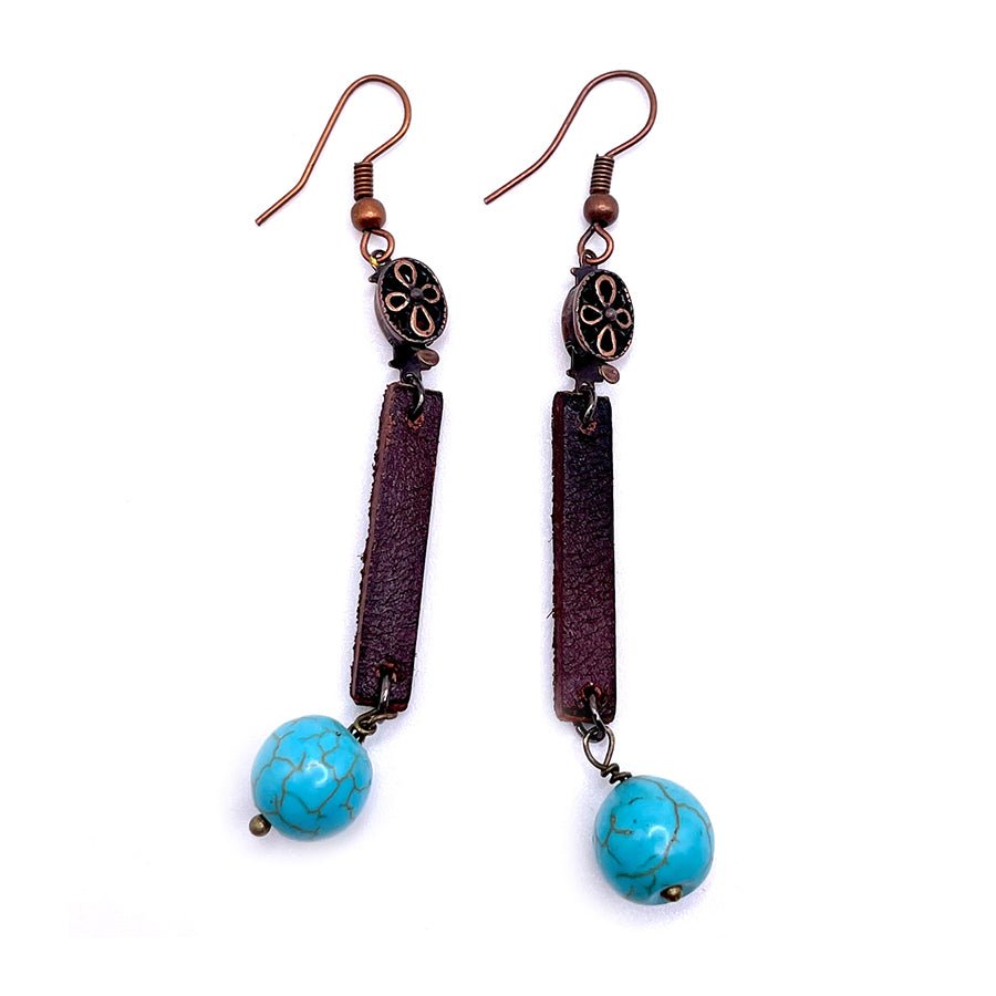 Turquoise Earrings La Vie Bien Turquoise Earrings