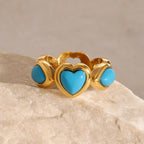 Turquoise Heart Ring Ring La Vie Bien Turquoise Heart Ring