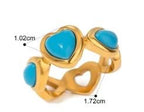 Turquoise Heart Ring Ring La Vie Bien Turquoise Heart Ring