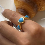 Turquoise Heart Ring Ring La Vie Bien Turquoise Heart Ring