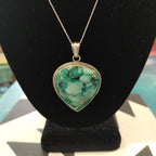 Turquoise Large Upside Down Teardrop Pendant Jewelry La Vie Bien Turquoise Large Upside Down Teardrop Pendant