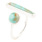 Blue Turquoise Size Adjustable Sterling Silver Ring by Barse Jewelry