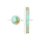 Blue Turquoise Size Adjustable Sterling Silver Ring by Barse Jewelry