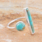 Blue Turquoise Size Adjustable Sterling Silver Ring by Barse Jewelry