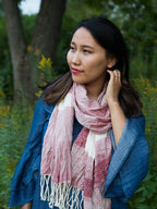 Tuyen Patterned Scarf - Pink by Fair Anita