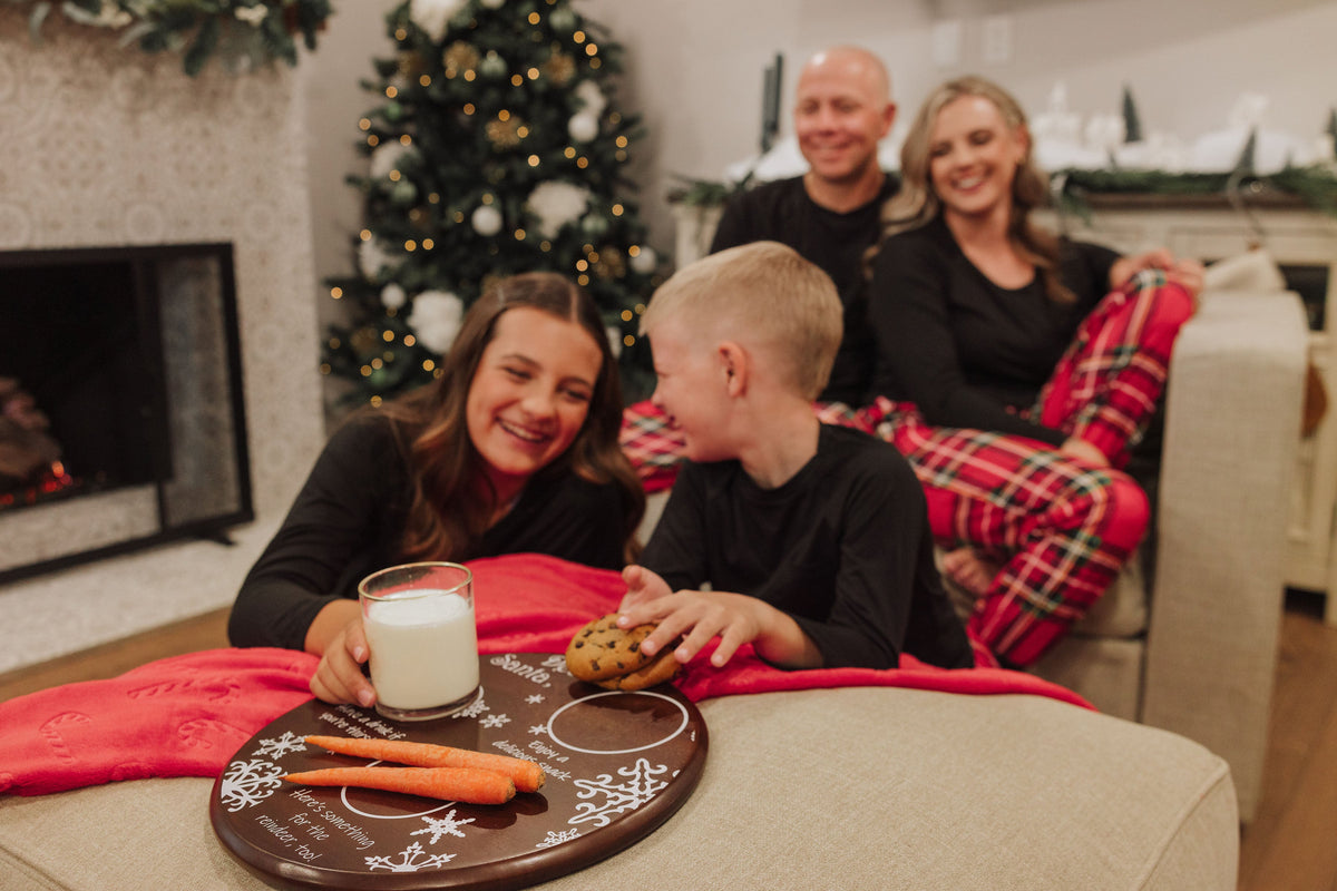 Dear Santa Milk & Cookies Serving Tray