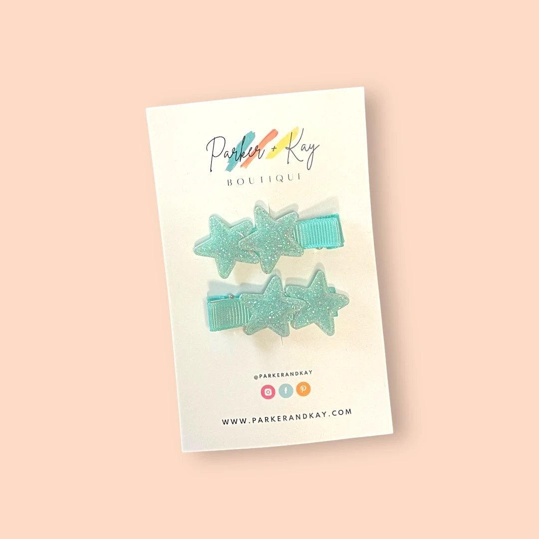 Twinkling Stars Hair Clips by Parker + Kay Creative