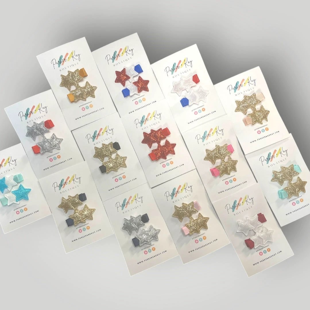 Twinkling Stars Hair Clips by Parker + Kay Creative