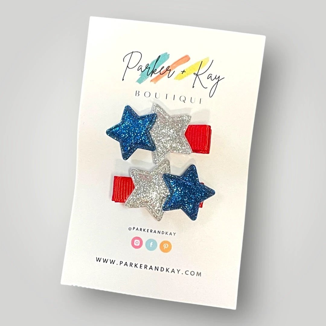 Twinkling Stars Hair Clips by Parker + Kay Creative